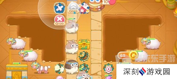 保卫萝卜4法老归来第63关怎么过 法老归来第63关通关指南
