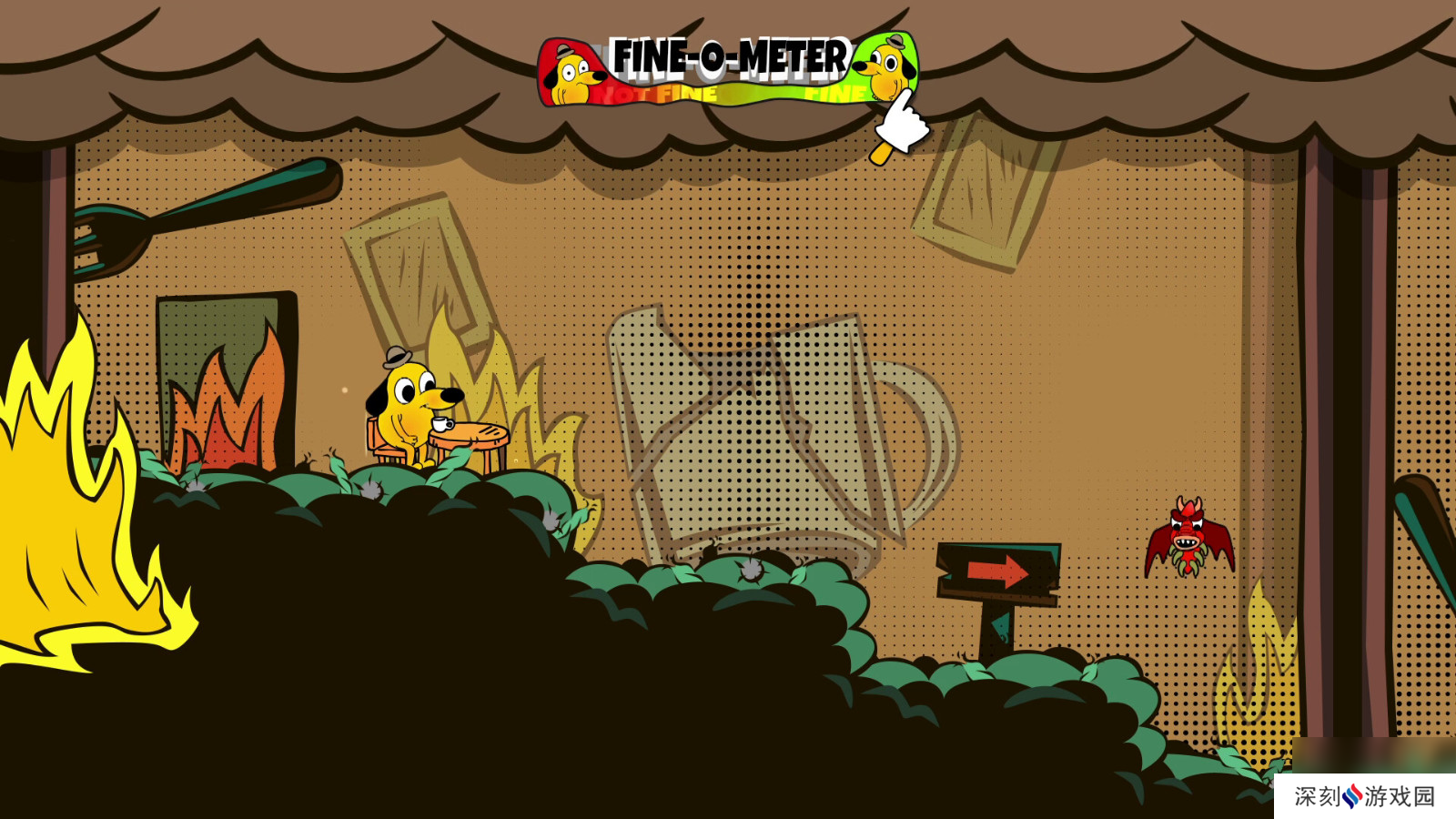 平台游戏《This Is Fine: Maximum Cope》Steam页面开放 不支持中文