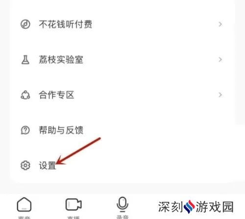 荔枝app如何设置音质1